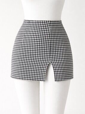 Eyeshadow Mini Skirt Size Jr 5 Black and White NWOT